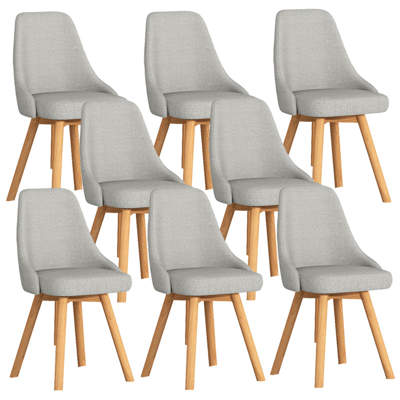 Solid Wood Dining Chair Modern Style Swivel Side Chair for Dining Room