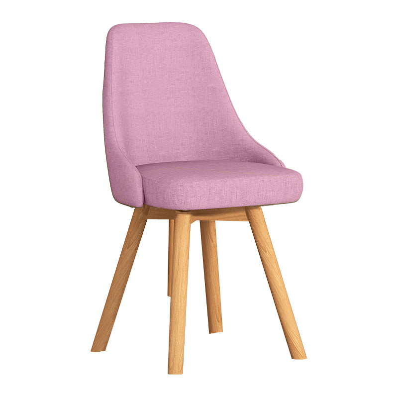 Solid Wood Dining Chair Modern Style Swivel Side Chair for Dining Room