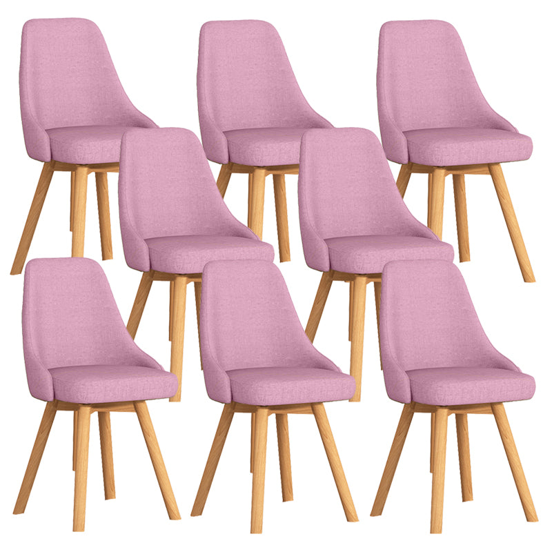 Solid Wood Dining Chair Modern Style Swivel Side Chair for Dining Room
