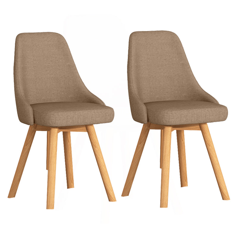 Solid Wood Dining Chair Modern Style Swivel Side Chair for Dining Room