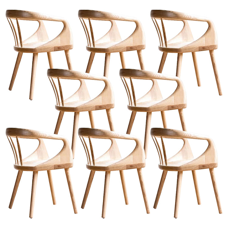 Contemporary Arm Dining Chair Dining Room Solid Wood Dining Chair