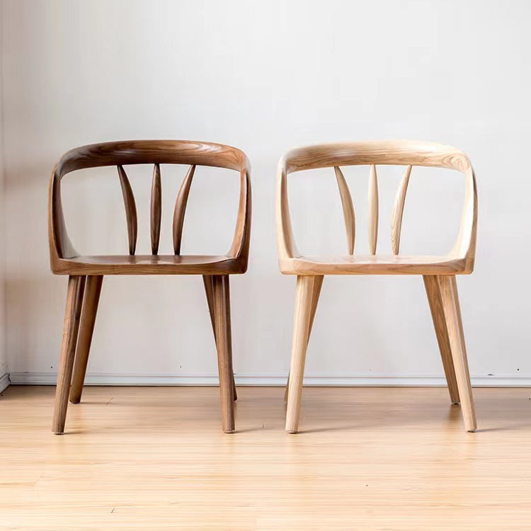 Contemporary Arm Dining Chair Dining Room Solid Wood Dining Chair