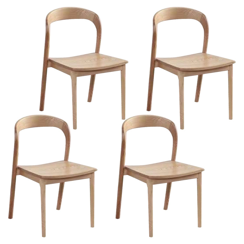 Dining Room Contemporary Armless Chair Solid Wood Dining Chair