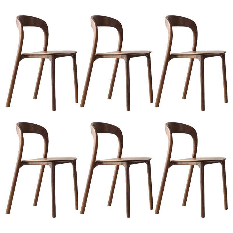 Dining Room Contemporary Armless Chair Solid Wood Dining Chair
