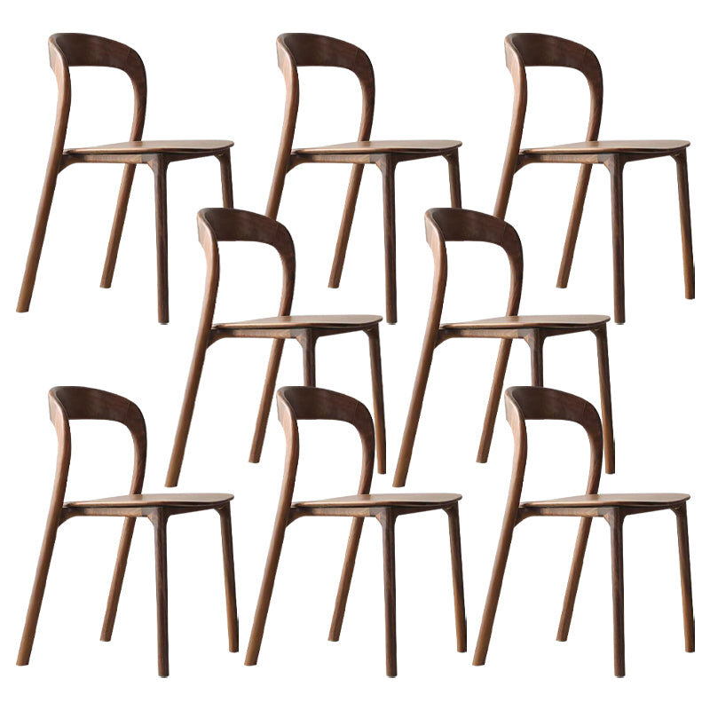 Dining Room Contemporary Armless Chair Solid Wood Dining Chair