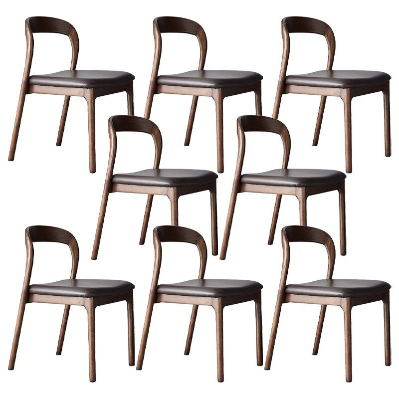 Dining Room Contemporary Armless Chair Solid Wood Dining Chair