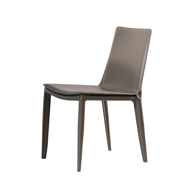 Dining Room Armless Dining Chair Faux Leather Home Parsons Chair