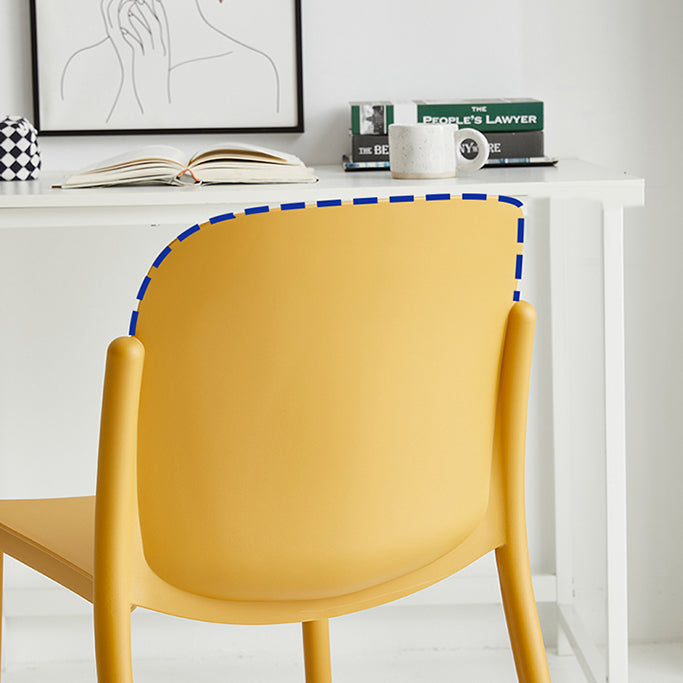 Dining Room Contemporary Dining Chair Plastic Stacking Side Chair