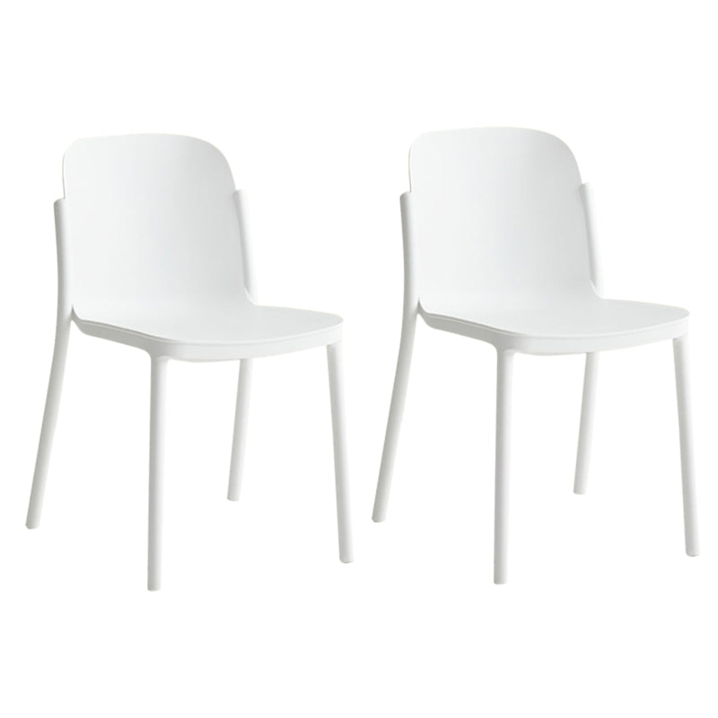 Dining Room Contemporary Dining Chair Plastic Stacking Side Chair