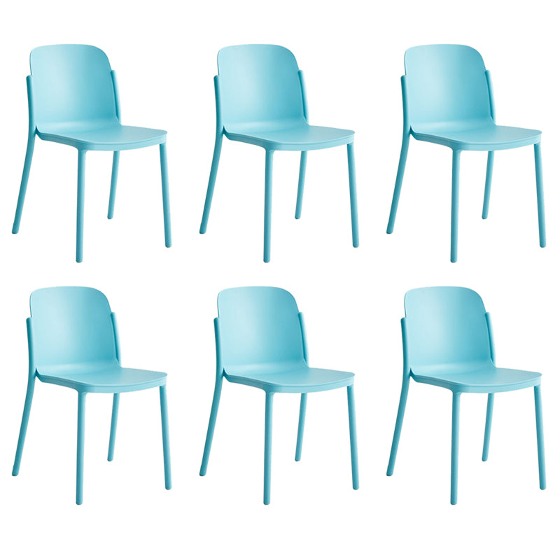 Dining Room Contemporary Dining Chair Plastic Stacking Side Chair