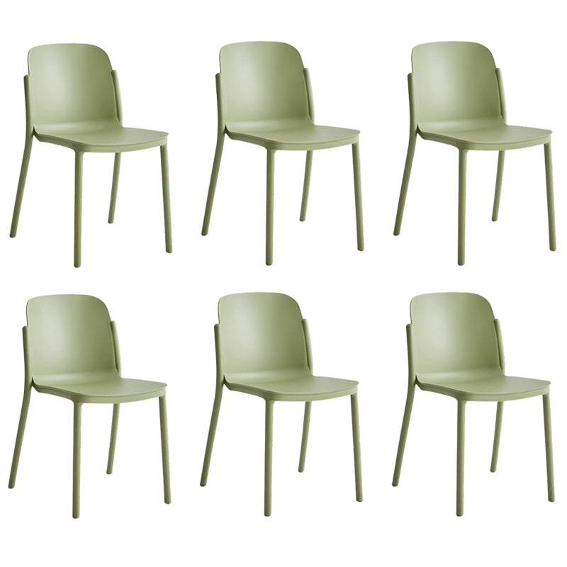 Dining Room Contemporary Dining Chair Plastic Stacking Side Chair