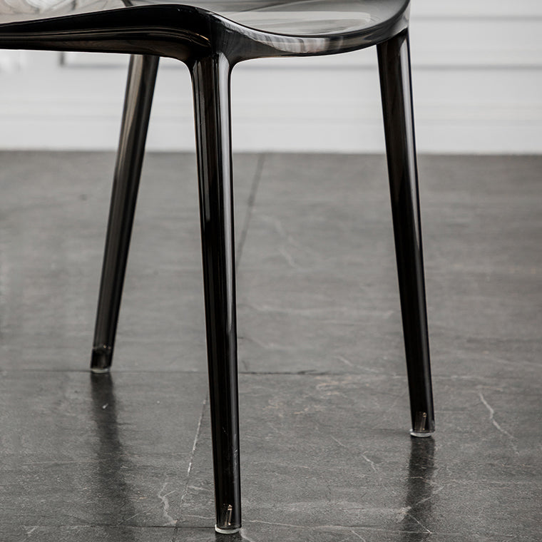 Dining Room Armless Dining Chair Plastic Stacking Side Chair
