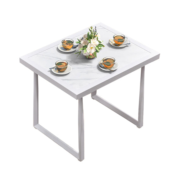 Industrial Fire Resistant Side Table Outdoor Aluminum Patio Table