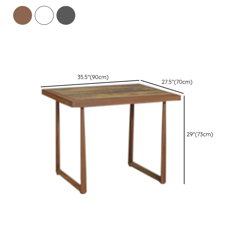 Industrial Fire Resistant Side Table Outdoor Aluminum Patio Table