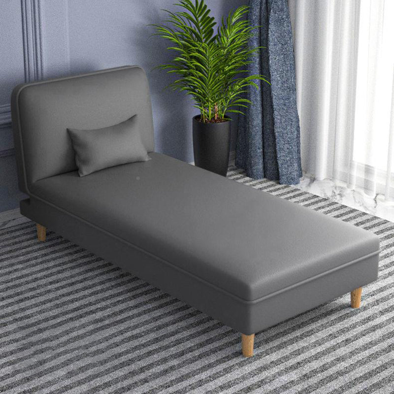 Scandinavian Chaise Lounge Couch 3-Position Armless Chaise for Living Room