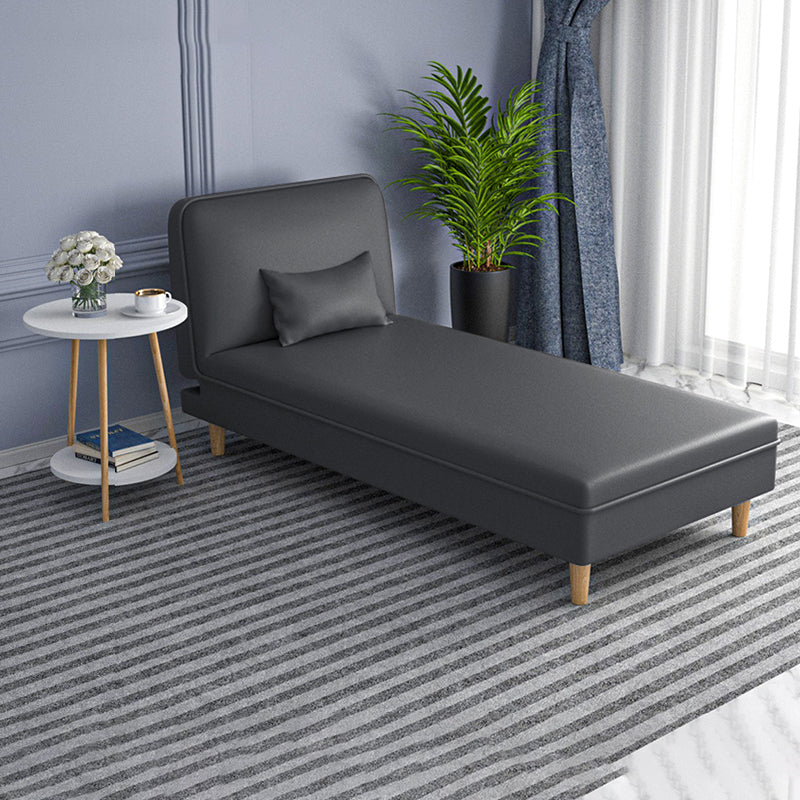 Scandinavian Chaise Lounge Couch 3-Position Armless Chaise for Living Room