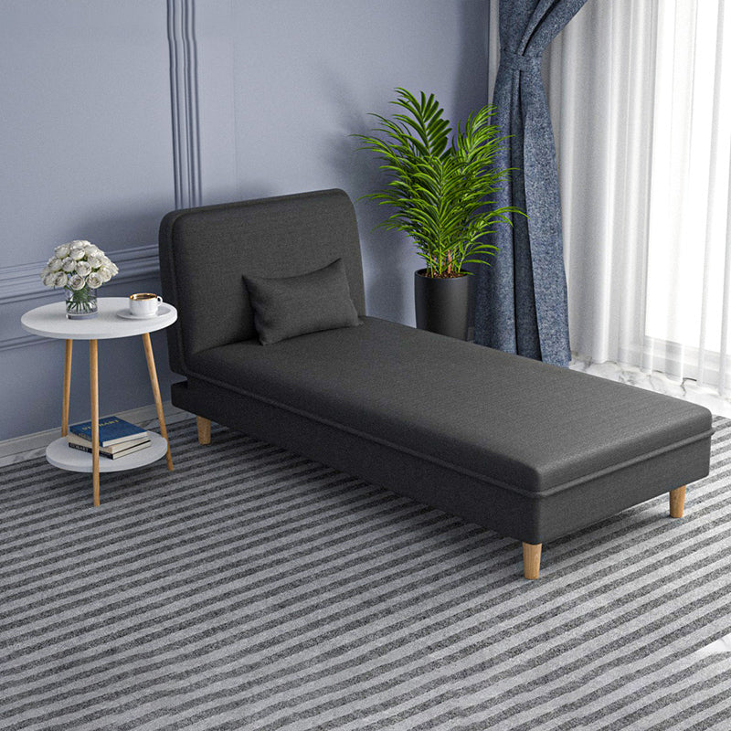 Scandinavian Chaise Lounge Couch 3-Position Armless Chaise for Living Room
