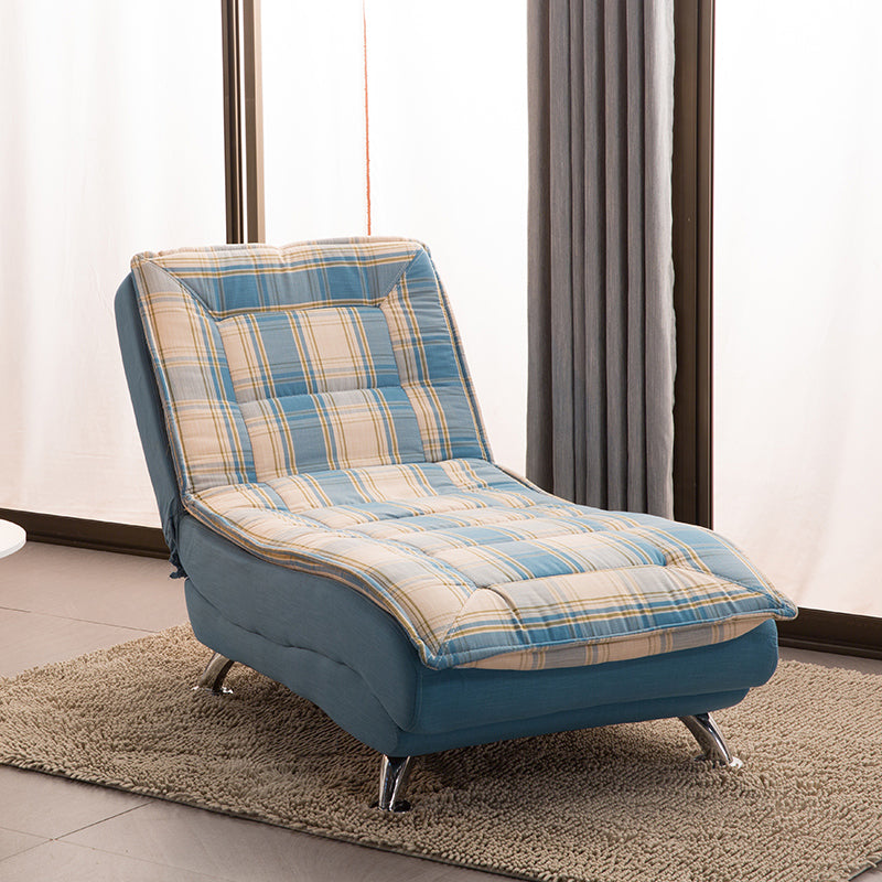 Modern Cushioned Chaise Lounge Leather Chaise with Armless for Living Room