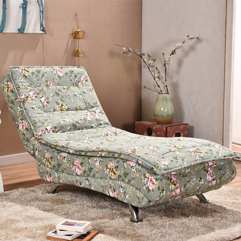Modern Cushioned Chaise Lounge Leather Chaise with Armless for Living Room