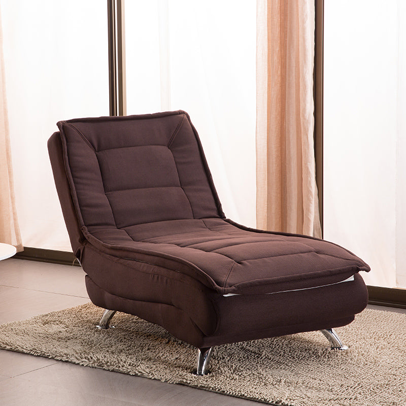 Modern Cushioned Chaise Lounge Leather Chaise with Armless for Living Room