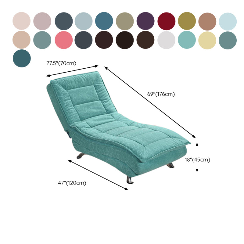 Modern Cushioned Chaise Lounge Leather Chaise with Armless for Living Room