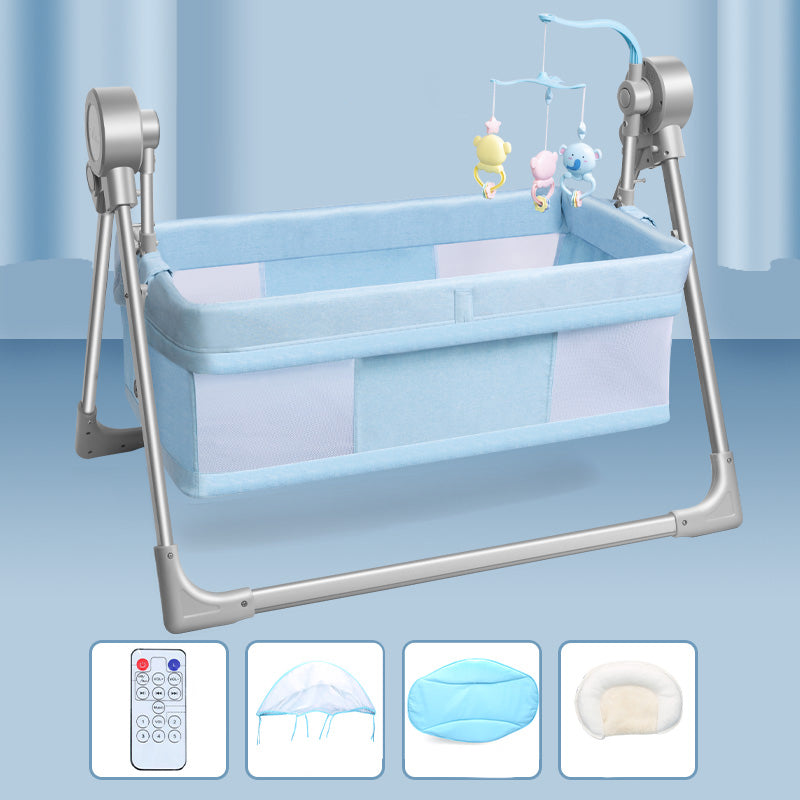 Electric Crib Cradle Rocking Rectangle Crib Cradle for Newborn and Baby