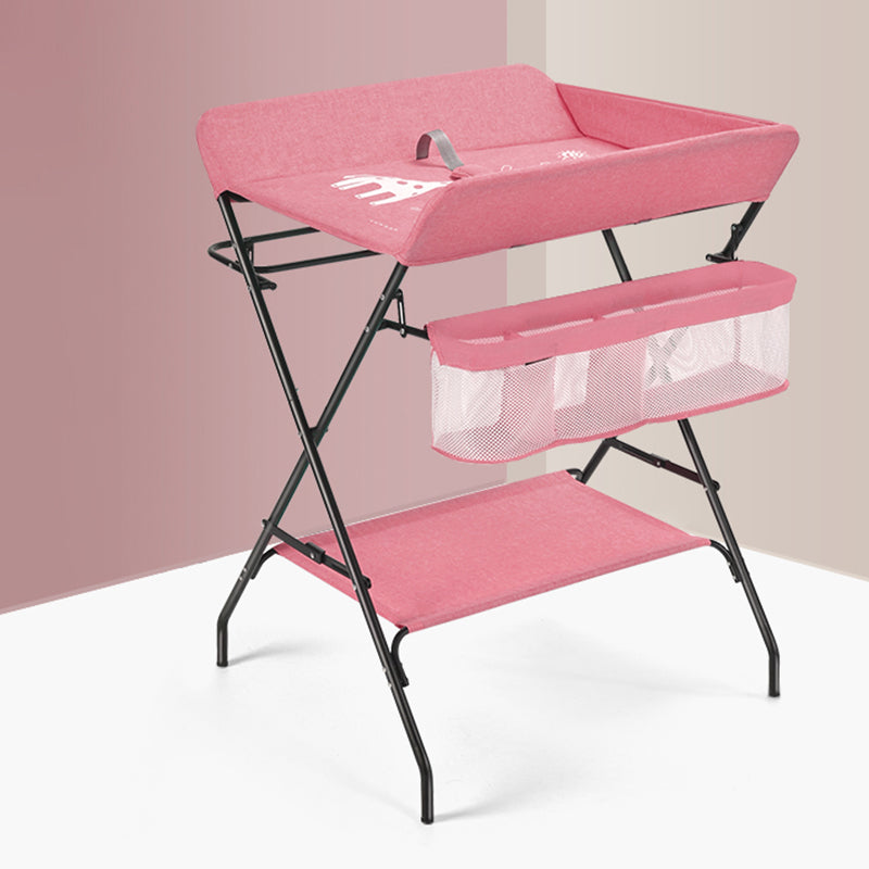 Modern Flat Top Baby Changing Table Folding 2-in-1 Changing Table with Changing Pad