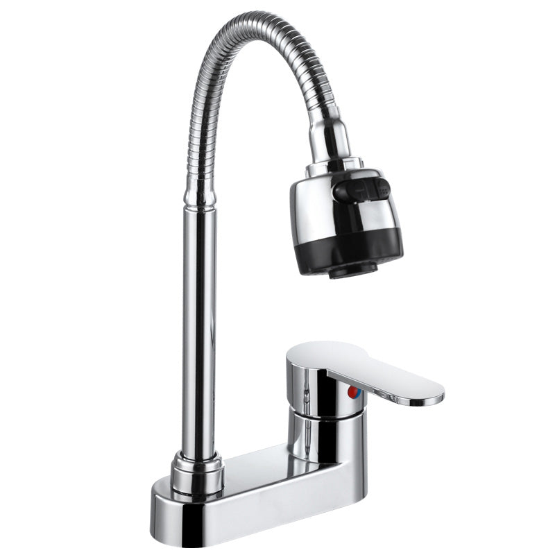 Vessel Sink Bathroom Faucet 2 Hole Faucets Chrome Lever Handle