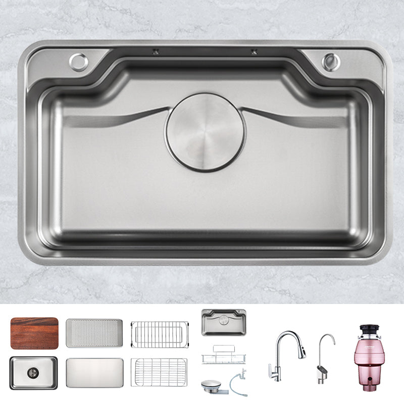 Kitchen Sink Basket Strainer Stainless Steel Undermount Kitchen Sink with Cutting-Board