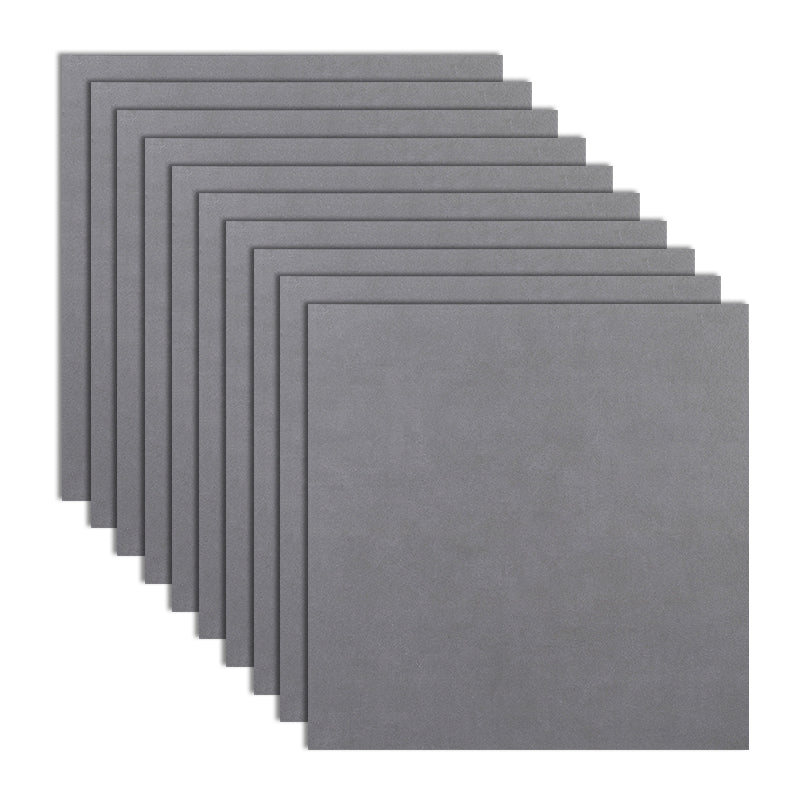 Rectangle Floor Tile Straight Edge Pure Color Floor Tile with Non-slip