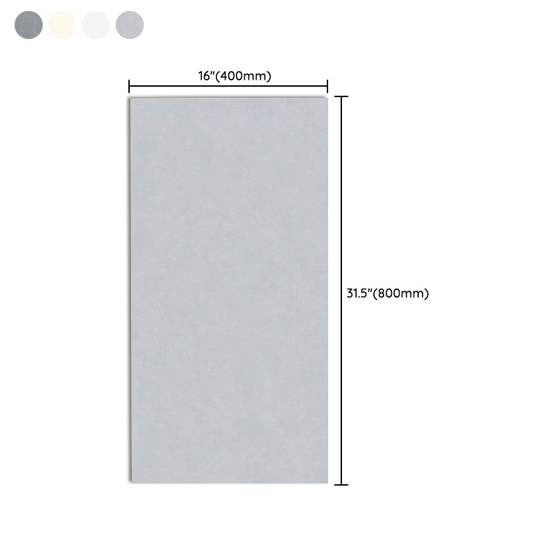 Rectangle Floor Tile Straight Edge Pure Color Floor Tile with Non-slip