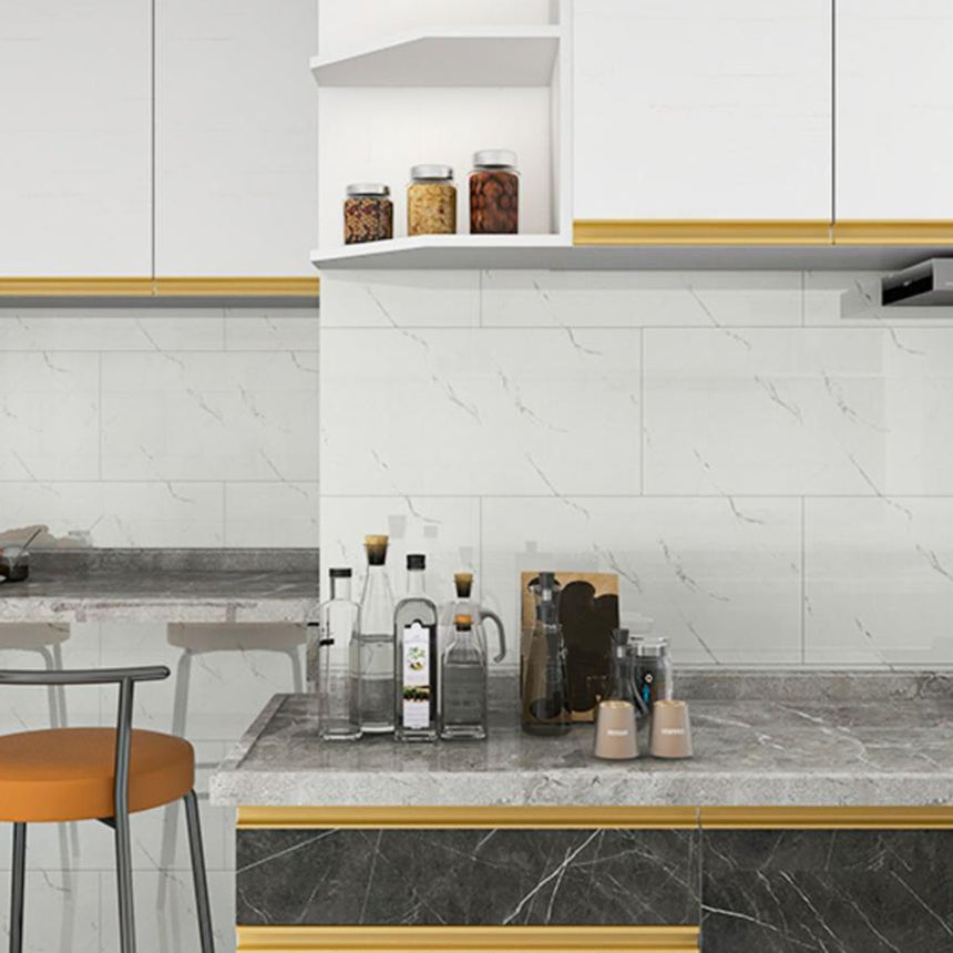 Single Tile Wallpaper PVC Rectangular Peel and Stick Wall Tile