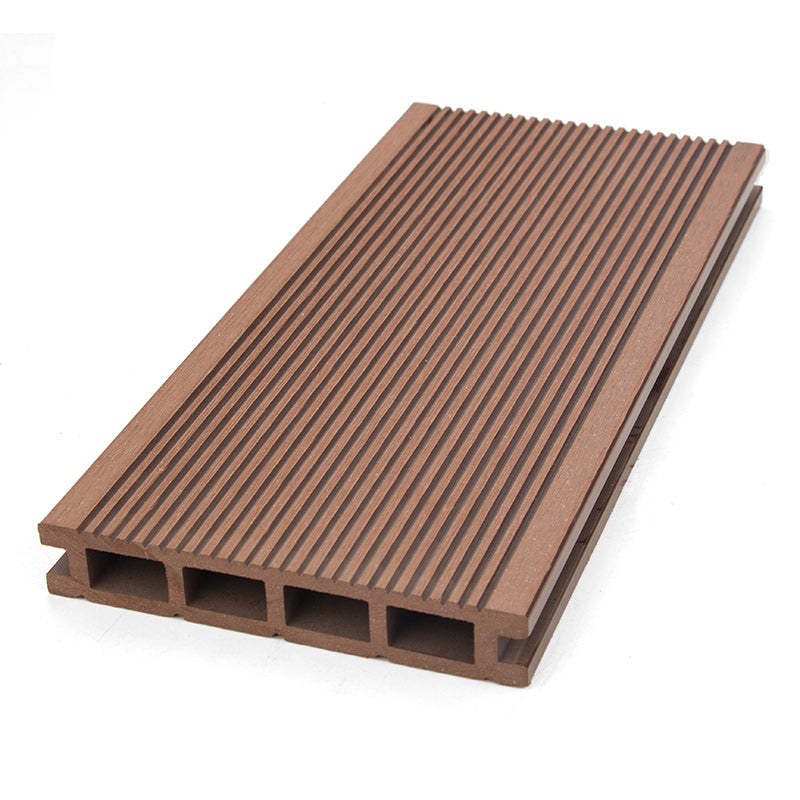 Medium Wood Engineered Hardwood Flooring Waterproof Click-Locking for Patio Garden
