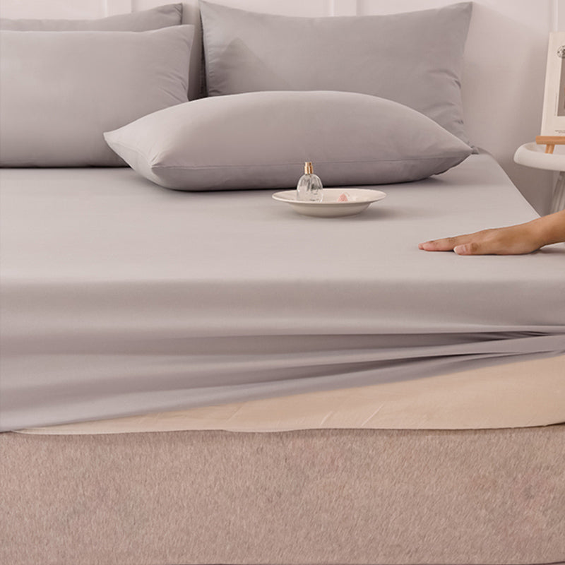 Modern Bed Sheet Set Cotton Solid Standard Basic Pillowcase for Bedroom