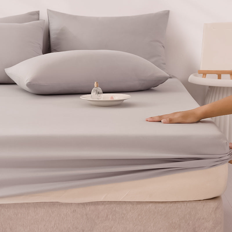 Modern Bed Sheet Set Cotton Solid Standard Basic Pillowcase for Bedroom