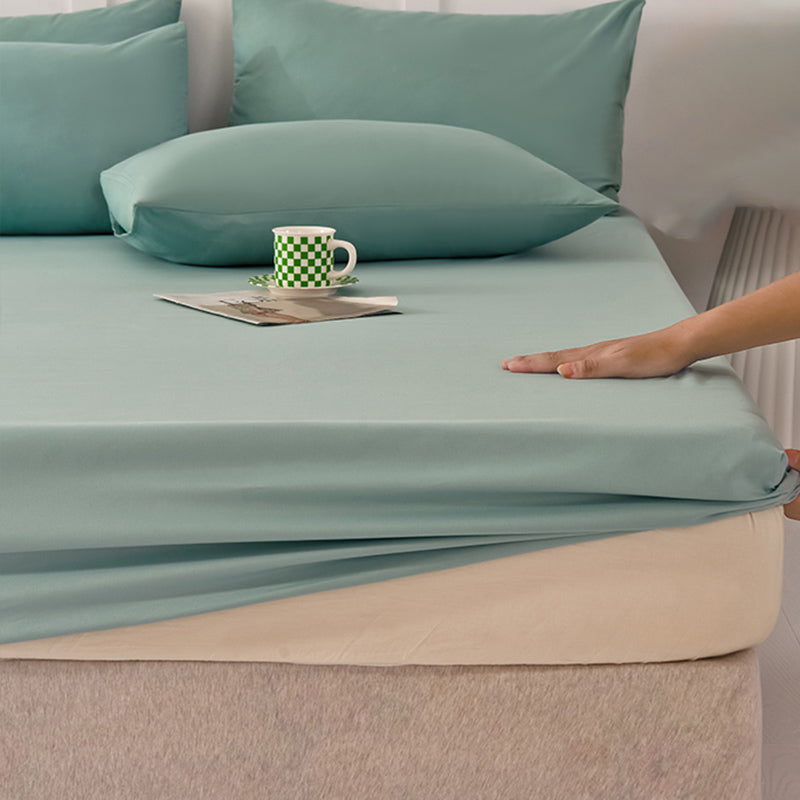 Modern Bed Sheet Set Cotton Solid Standard Basic Pillowcase for Bedroom