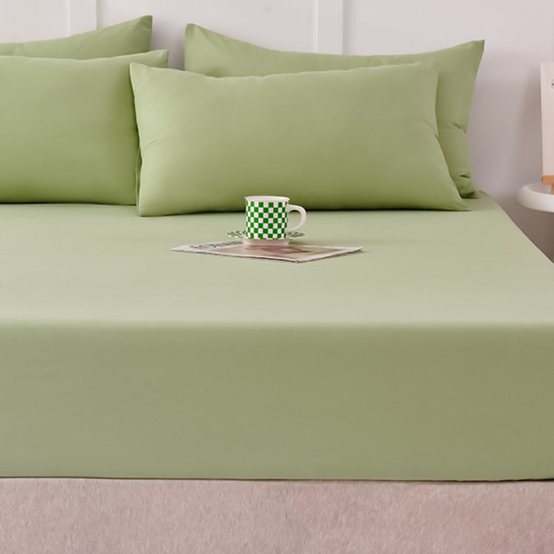 Modern Bed Sheet Set Cotton Solid Standard Basic Pillowcase for Bedroom