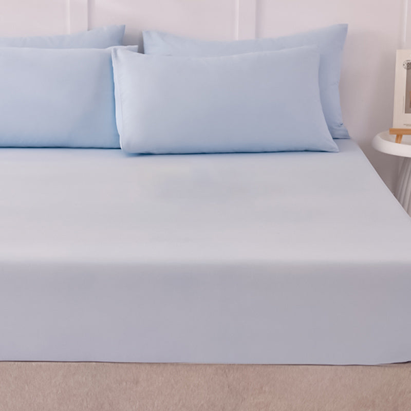 Modern Bed Sheet Set Cotton Solid Standard Basic Pillowcase for Bedroom