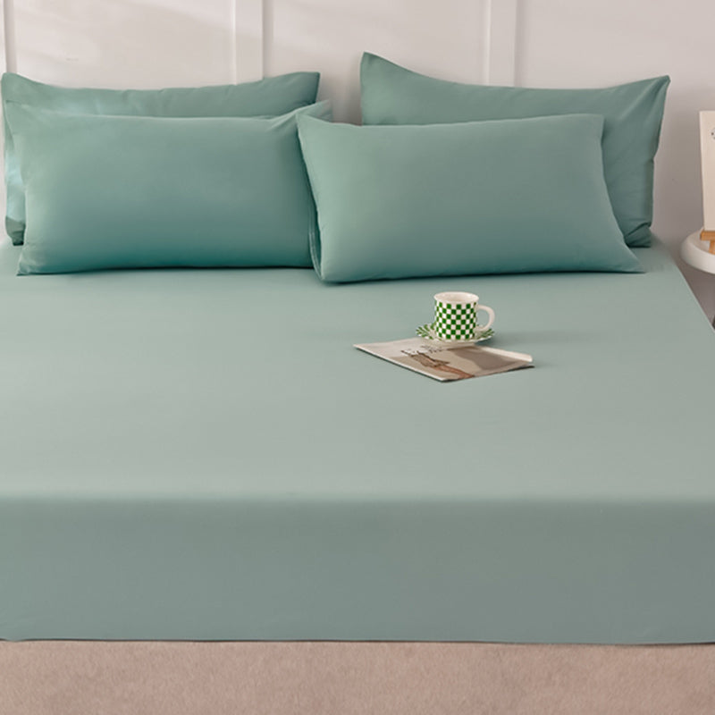 Modern Bed Sheet Set Cotton Solid Standard Basic Pillowcase for Bedroom