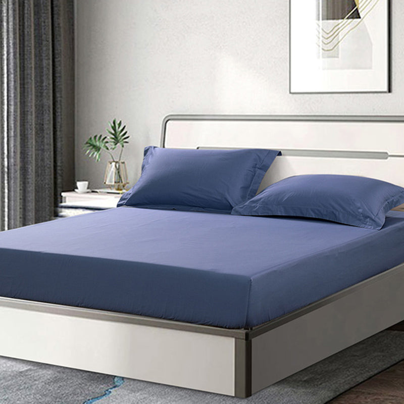 1-Piece Cotton Bed Sheet Set Breathable Modern Fitted Sheet for Bedroom