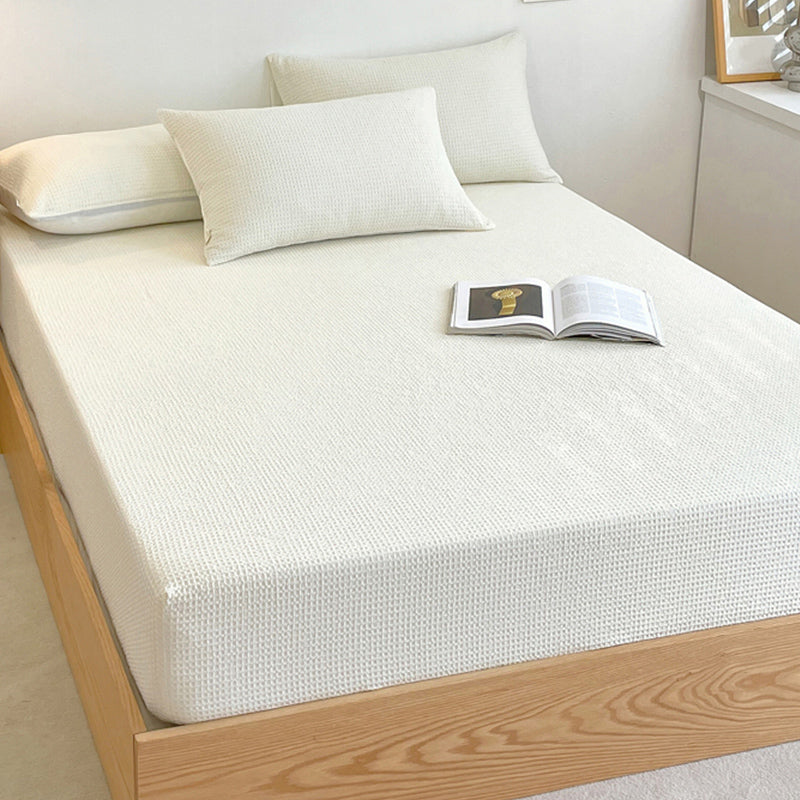 Solid Color Bed Sheet Set Soft & Smooth Breathable Bed Sheet Set