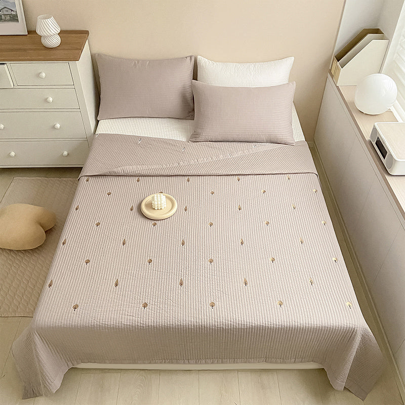 Bed Sheet Bear Head Print Polyester Non-pilling Breathable Bed Sheet Set