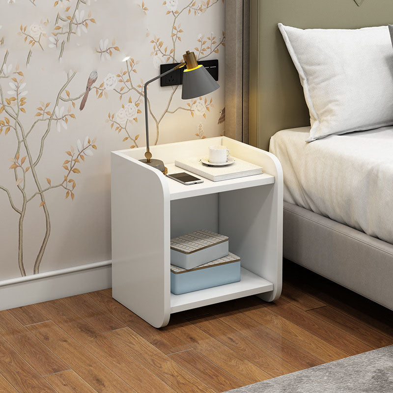Modern Bed Nightstand Drawers Included Wood Night Table for Bedroom