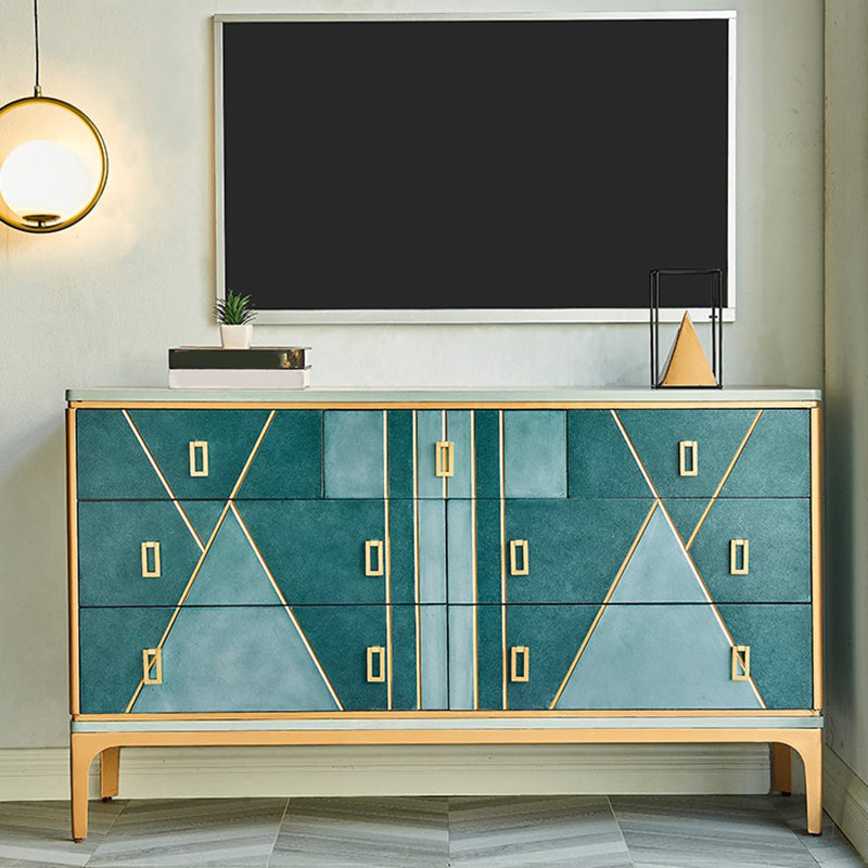 Wooden Storage Chest Dresser Contemporary Glam Dresser for Bedroom