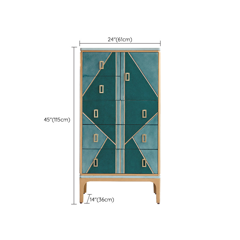 Wooden Storage Chest Dresser Contemporary Glam Dresser for Bedroom