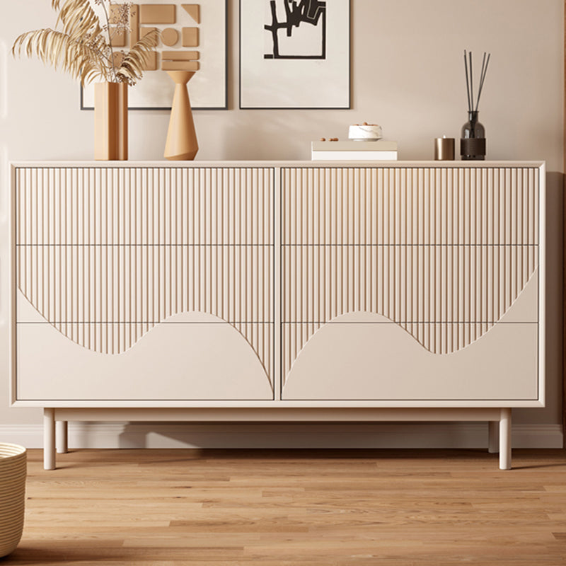 Contemporary Storage Chest Dresser Wooden Chest with Drawers