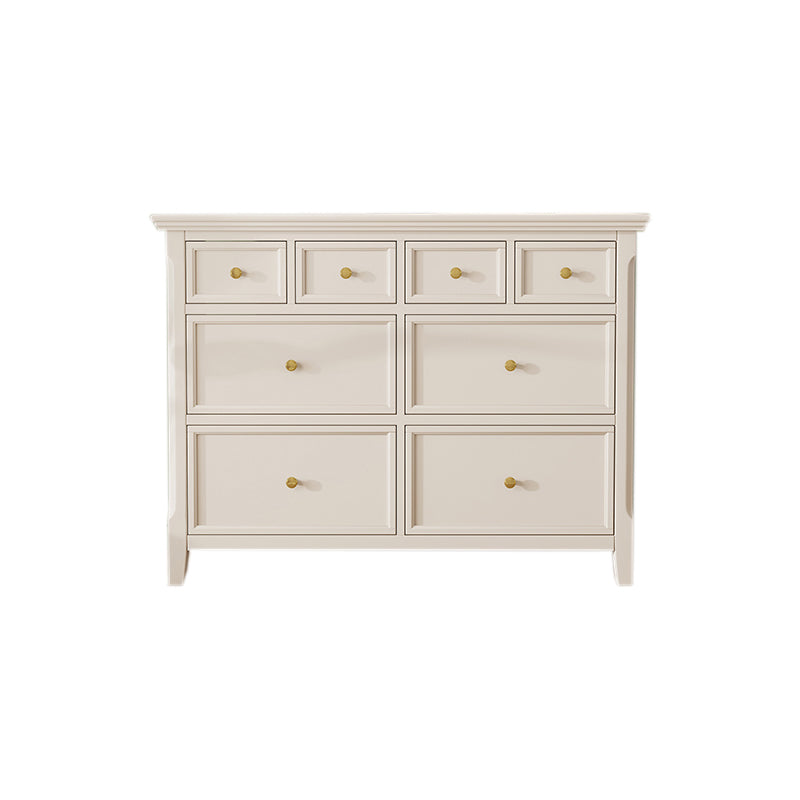 Wooden Storage Chest Dresser Classic Glam Dresser for Bedroom