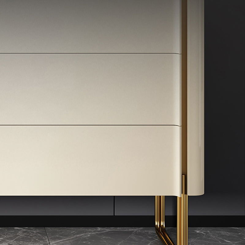 Stone Storage Chest Dresser Classic Glam Dresser with Drawers