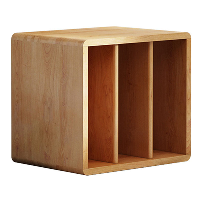 Open Back Cube Bookshelf Wood Contemporary Bookcase for Home