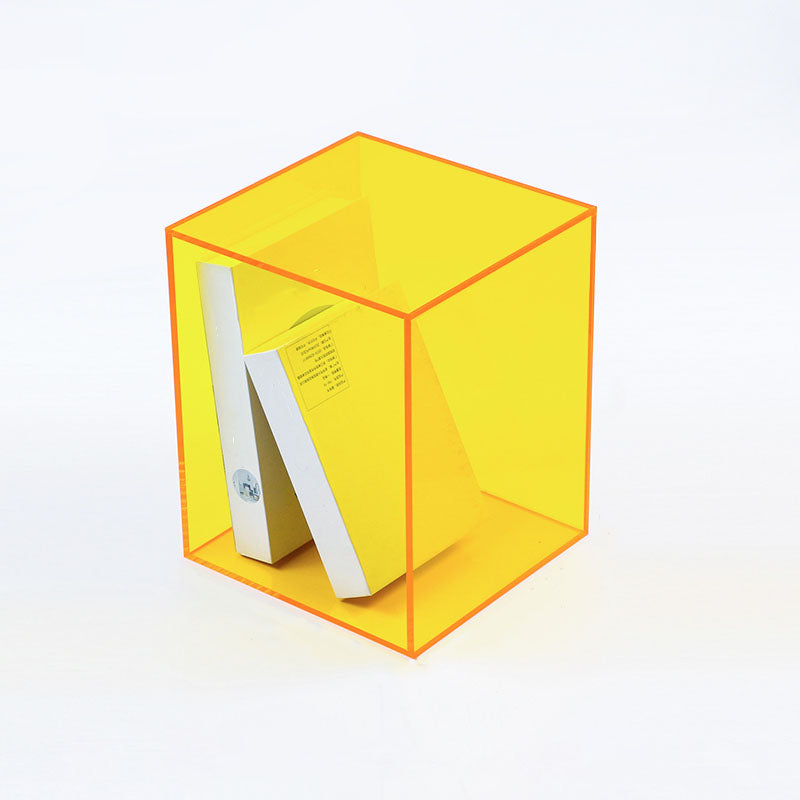 Modern Style Closed Back Bookshelf Vertical Acrylic Bookcase for Office